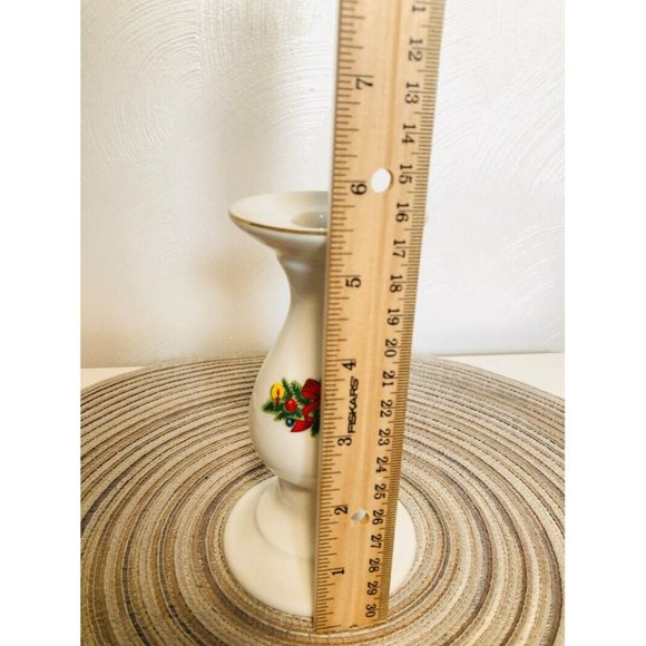 Vintage Jamestown Christmas Tree Candlestick Holder 1980’s Home Christmas Accent - Picture 4 of 4